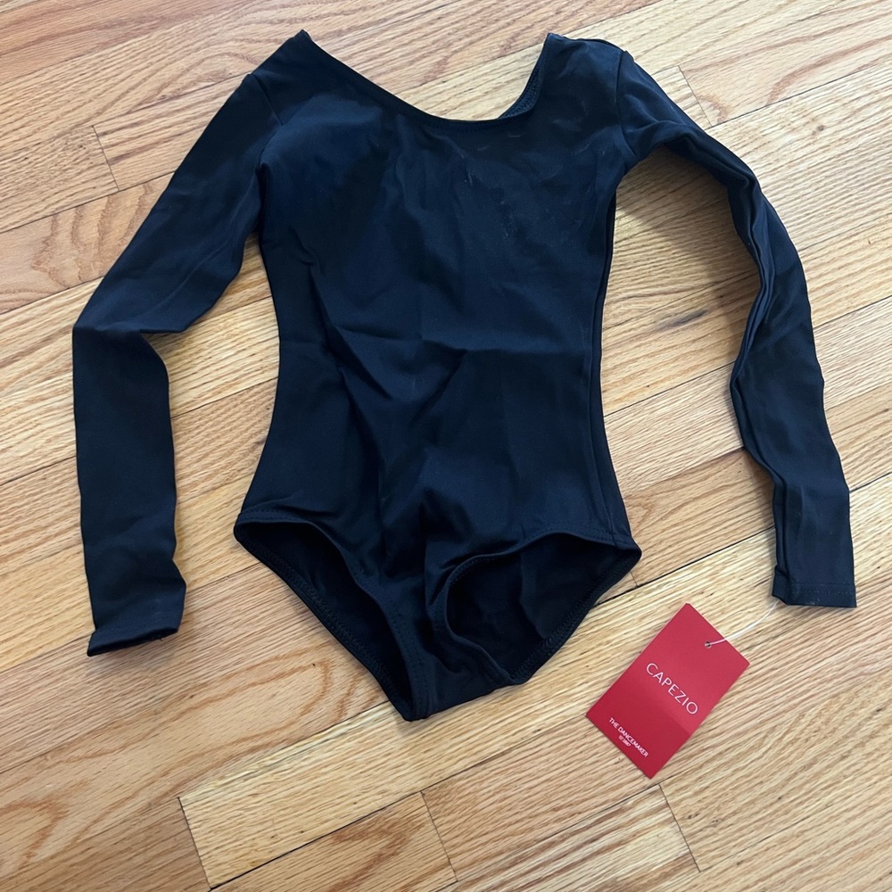 Capezio Black Long Sleeve Leotard